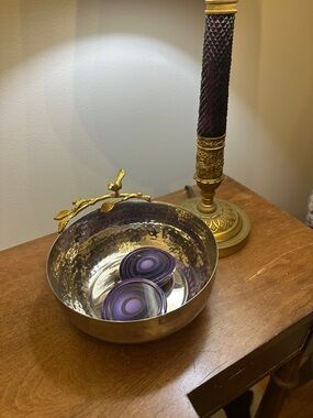 Vintage Belt Fasteners Purple Swirl